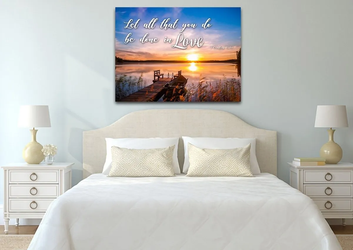 1 Corinthians 1614 Canvas Wall Art - Christian Canvas Wall Art