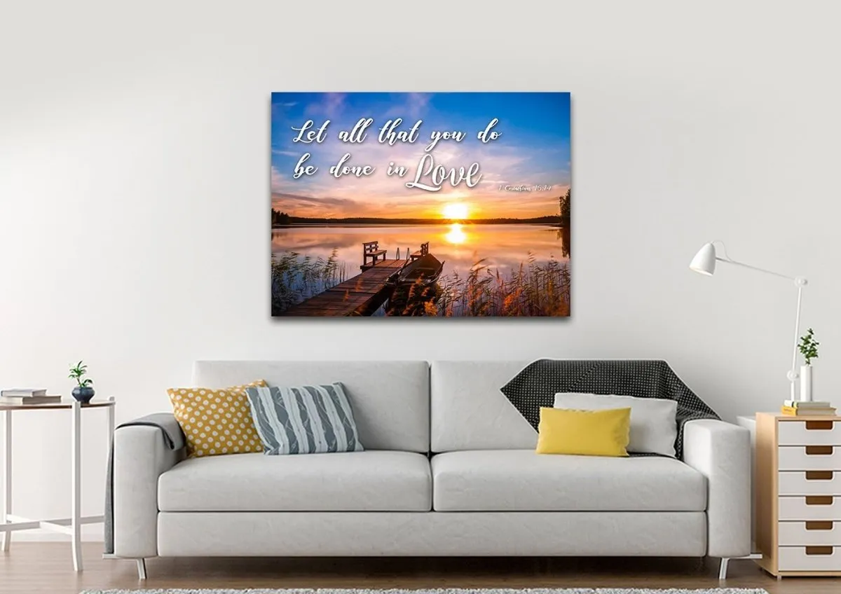 1 Corinthians 1614 Canvas Wall Art - Christian Canvas Wall Art