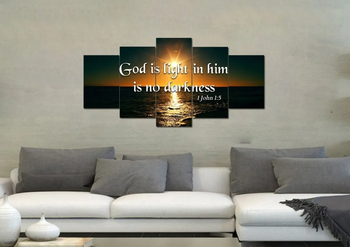 1 John 15 Canvas Wall Art Print - Christian Canvas Wall Art