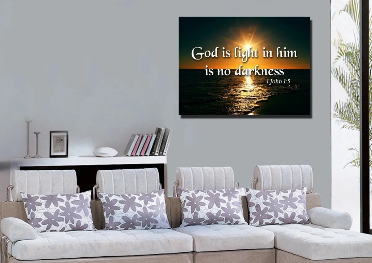 1 John 15 Canvas Wall Art Print - Christian Canvas Wall Art