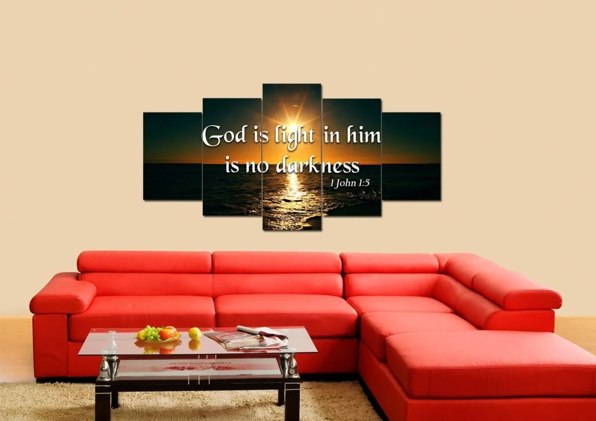 1 John 15 Canvas Wall Art Print - Christian Canvas Wall Art