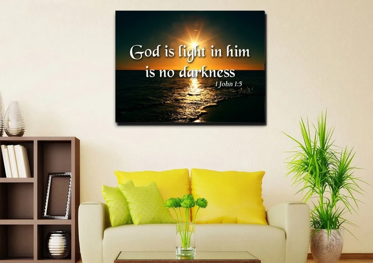 1 John 15 Canvas Wall Art Print - Christian Canvas Wall Art