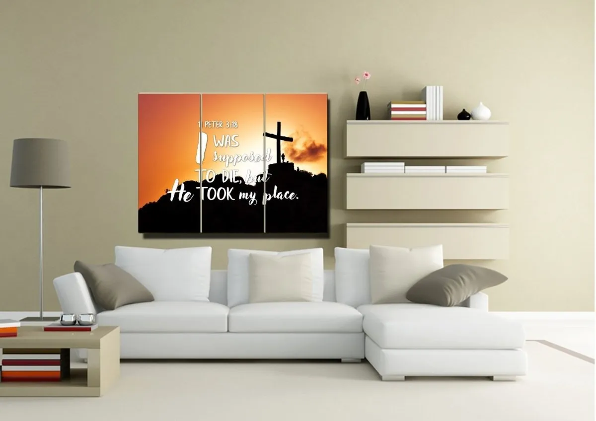 1 Peter 318 Canvas Wall Art Print - Christian Canvas Wall Art