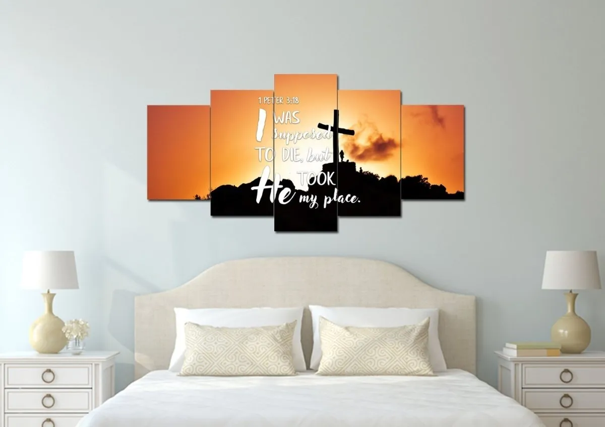 1 Peter 318 Canvas Wall Art Print - Christian Canvas Wall Art