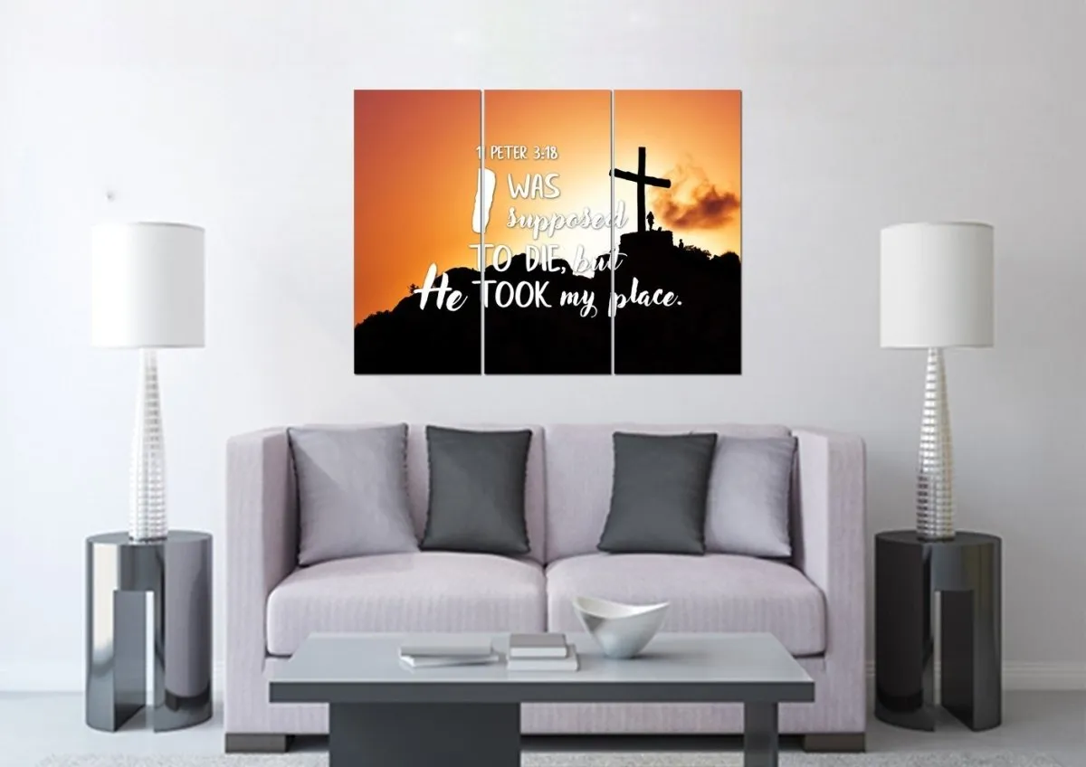 1 Peter 318 Canvas Wall Art Print - Christian Canvas Wall Art