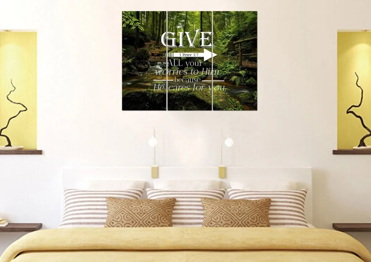 1 Peter 57 Canvas Wall Art Print - Christian Canvas Wall Art