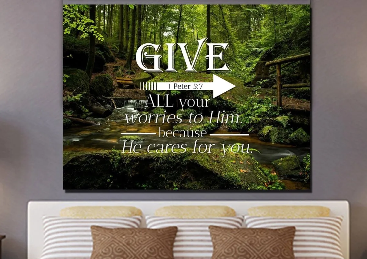 1 Peter 57 Canvas Wall Art Print - Christian Canvas Wall Art