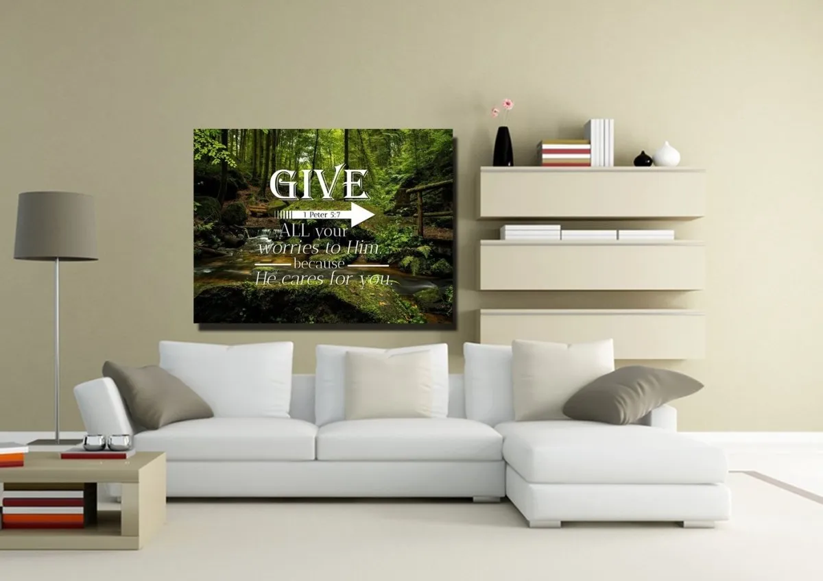 1 Peter 57 Canvas Wall Art Print - Christian Canvas Wall Art