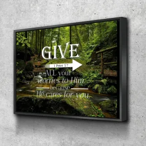 1 Peter 57 Canvas Wall Art Print - Christian Canvas Wall Art