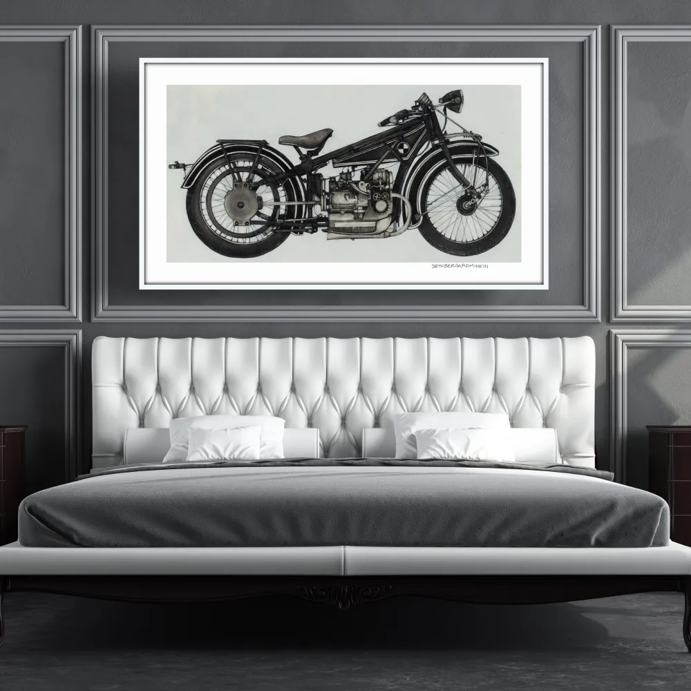 [1923 bmw r3 motorcycle][limited edition print by seth b minkin]