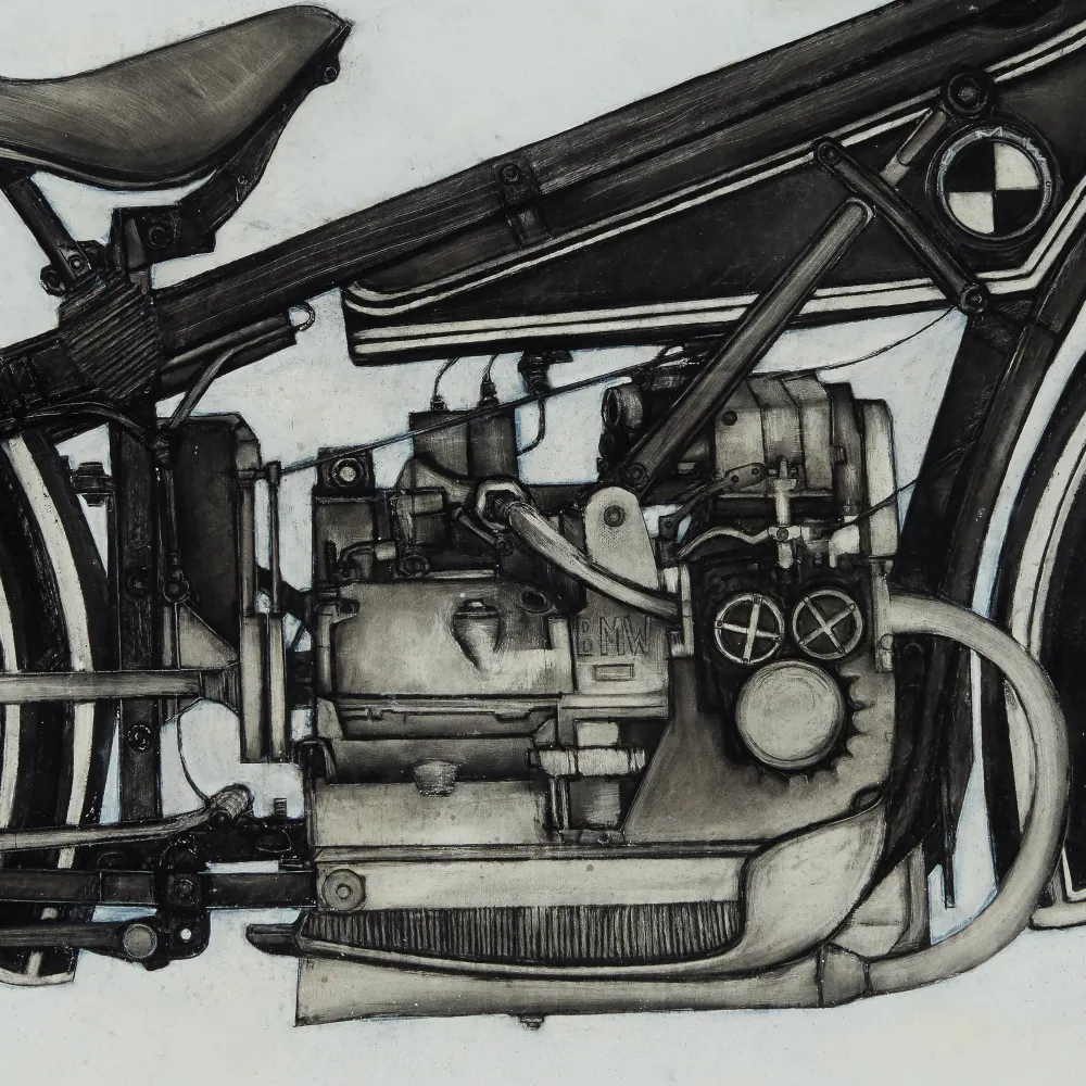 [1923 bmw r3 motorcycle][limited edition print by seth b minkin]