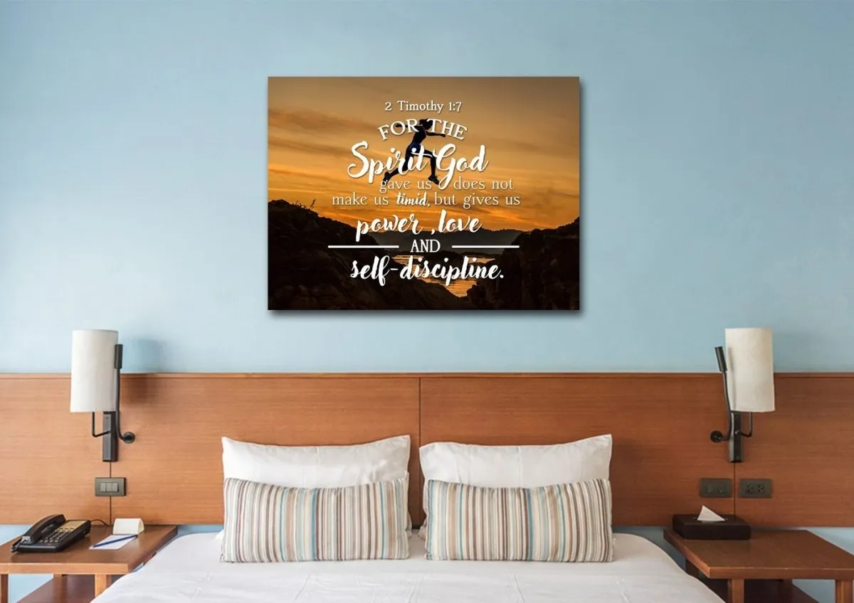 2 Timothy 17 Canvas Wall Art Print - Christian Canvas Wall Art