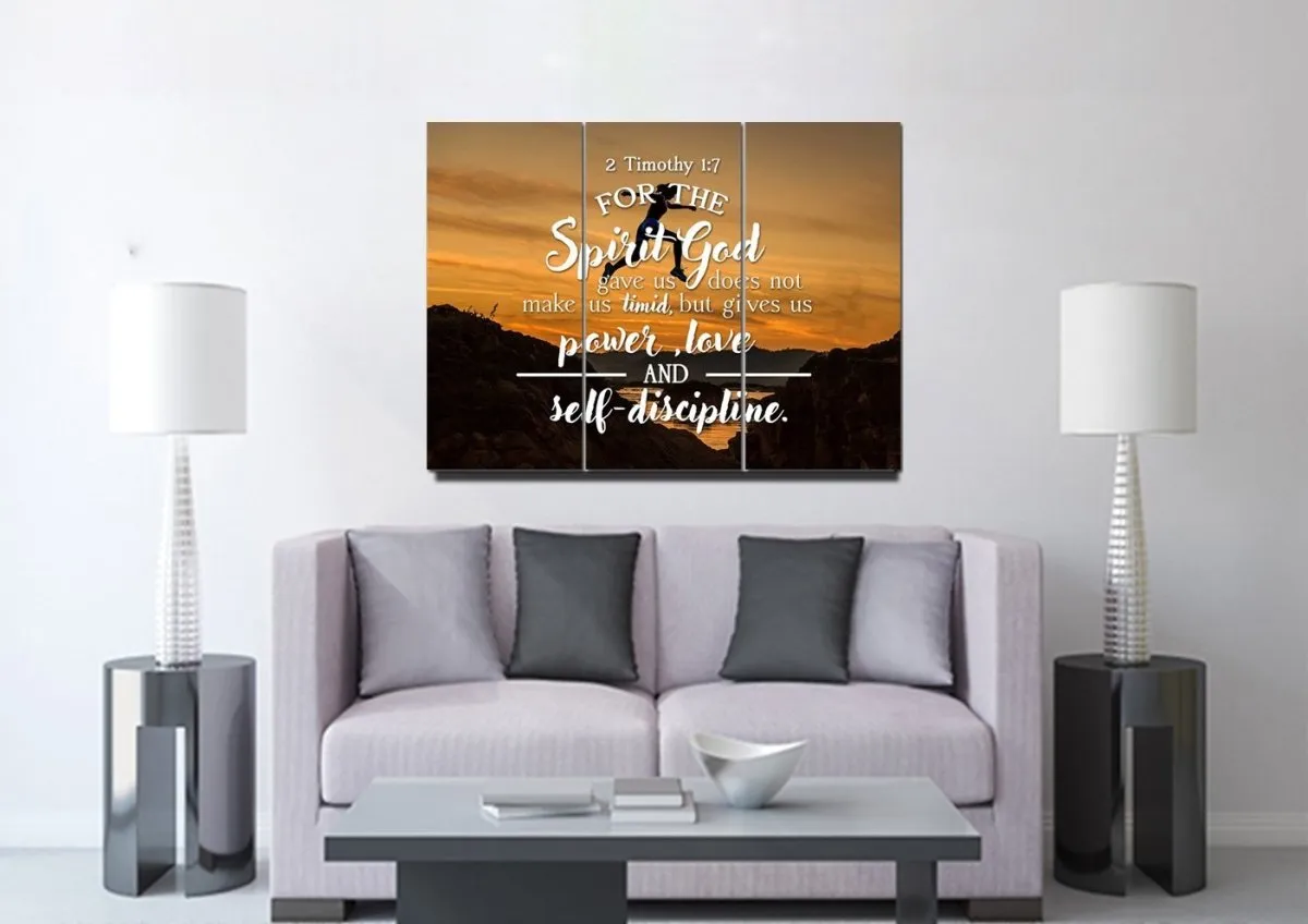 2 Timothy 17 Canvas Wall Art Print - Christian Canvas Wall Art