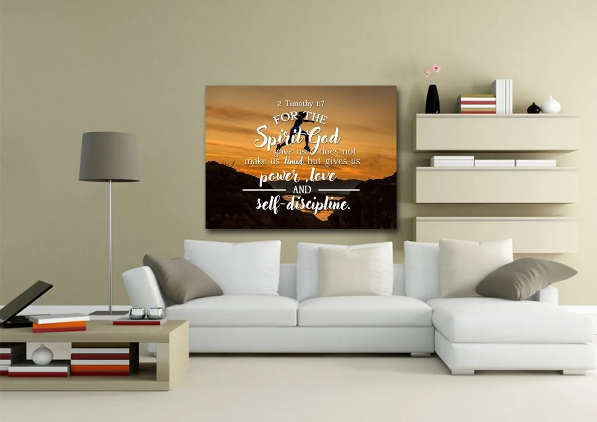 2 Timothy 17 Canvas Wall Art Print - Christian Canvas Wall Art