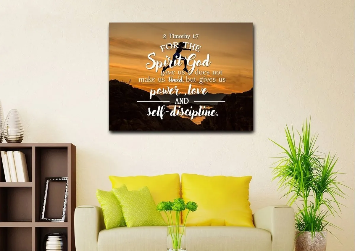 2 Timothy 17 Canvas Wall Art Print - Christian Canvas Wall Art