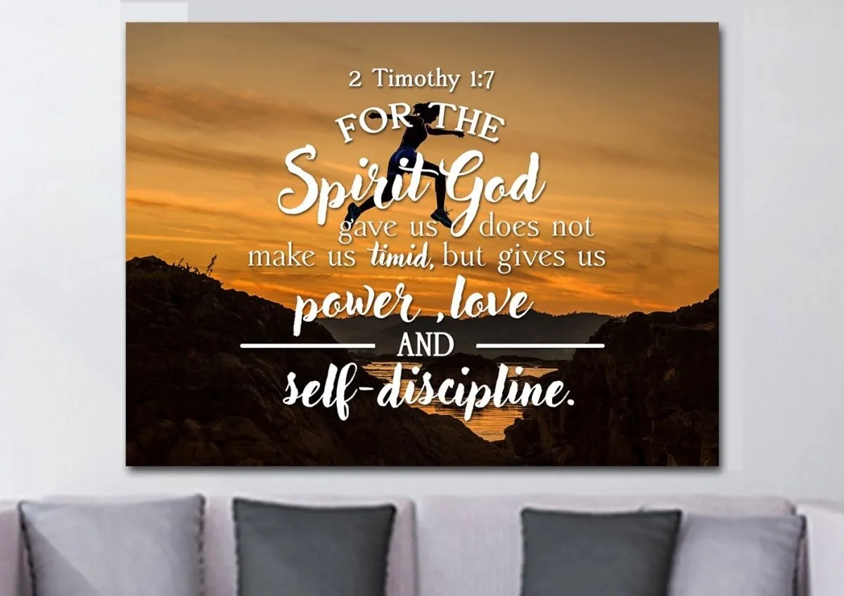 2 Timothy 17 Canvas Wall Art Print - Christian Canvas Wall Art