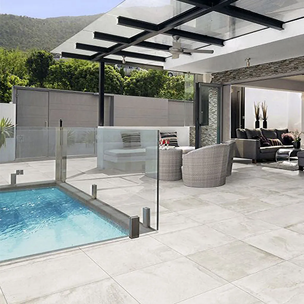 Arkham Bianco, 24" x 24" - 2CM Outdoor Porcelain Paver