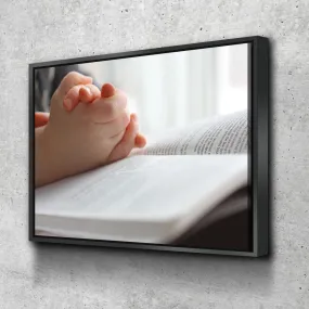 Baby Praying Canvas - Christian Canvas Wall Art