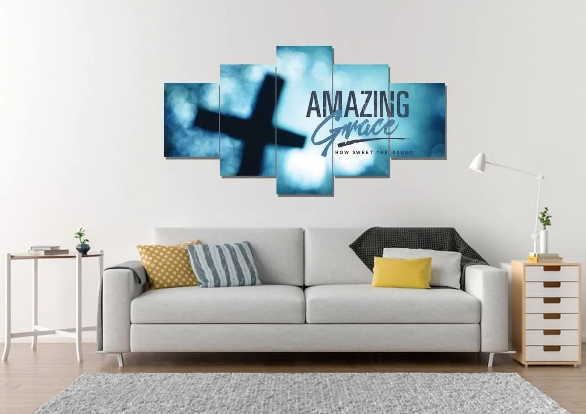 Backdrop Amazing Grace Wall Art & Decor - Christian Canvas Wall Art