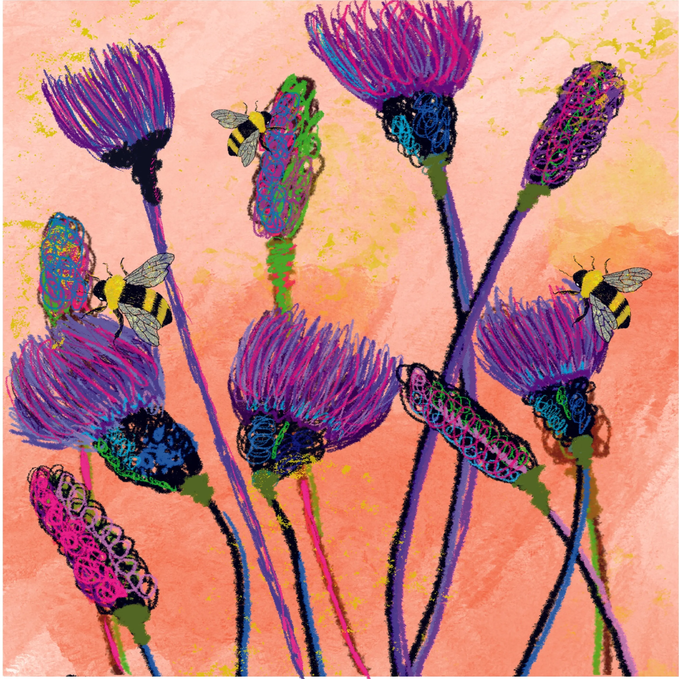 BEE FRIENDLY WiLDFLOWER PLANTABLE SEED GREETING CARD