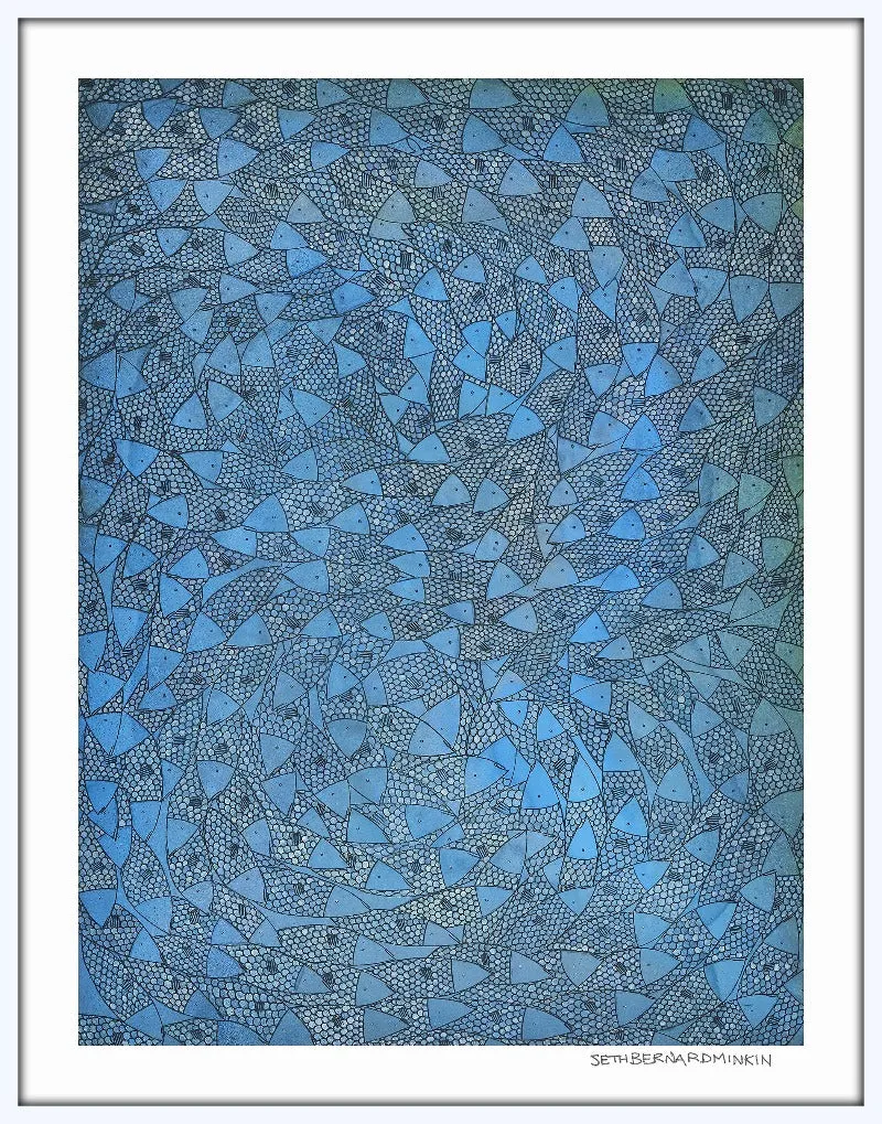 [blue sardines 2022][limited edition print by seth b minkin]