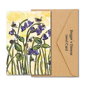 Bluebells & Wildflower Plantable Seed Greeting Card