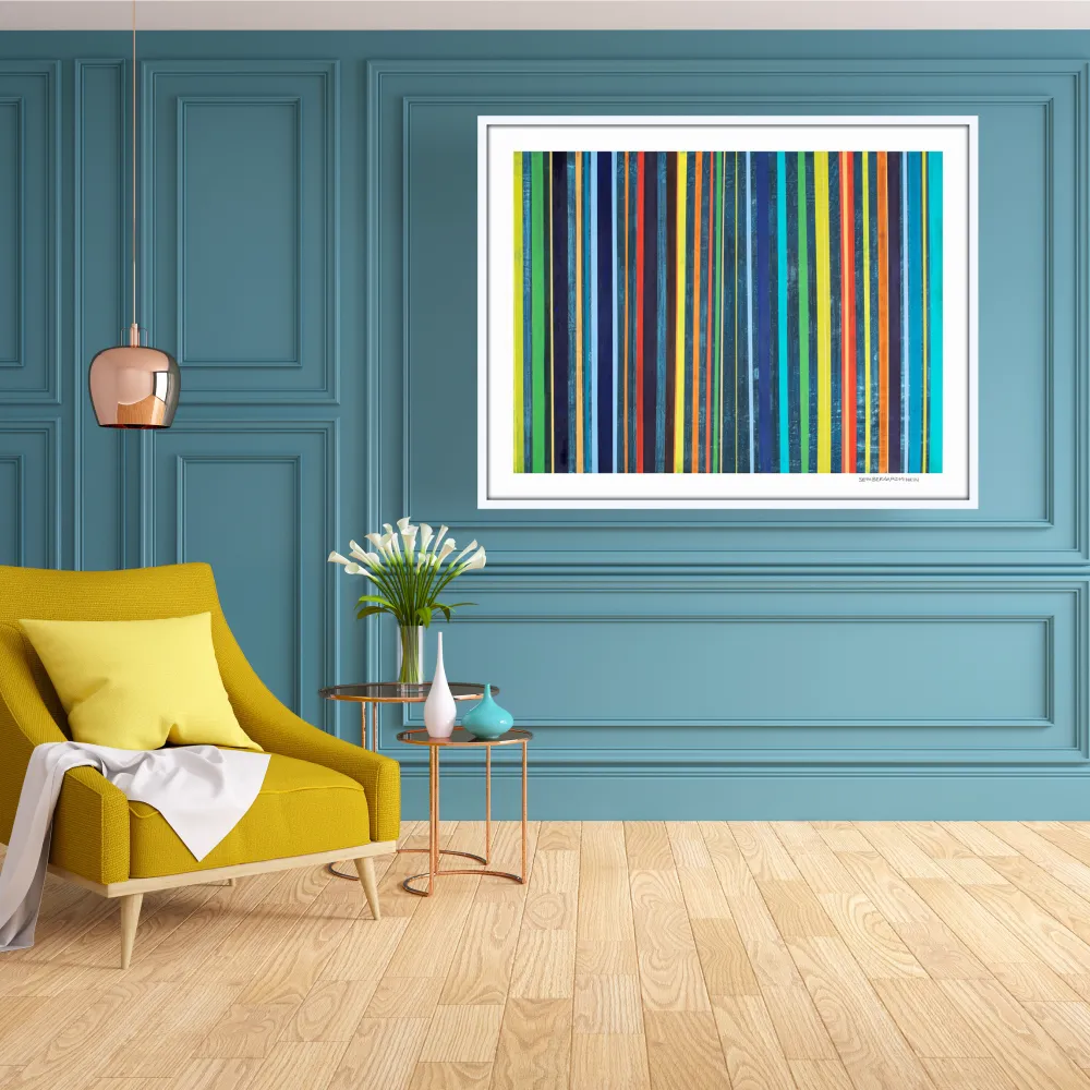 [bright stripes][limited edition print by seth b minkin]