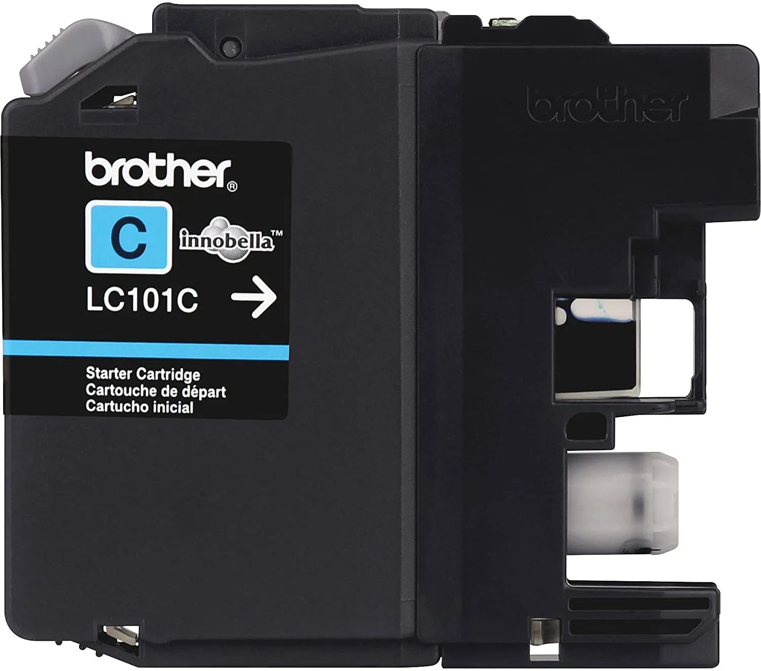 Brother Genuine Standard-Yield Cyan Ink Cartridge, 300 Pages - LC101C