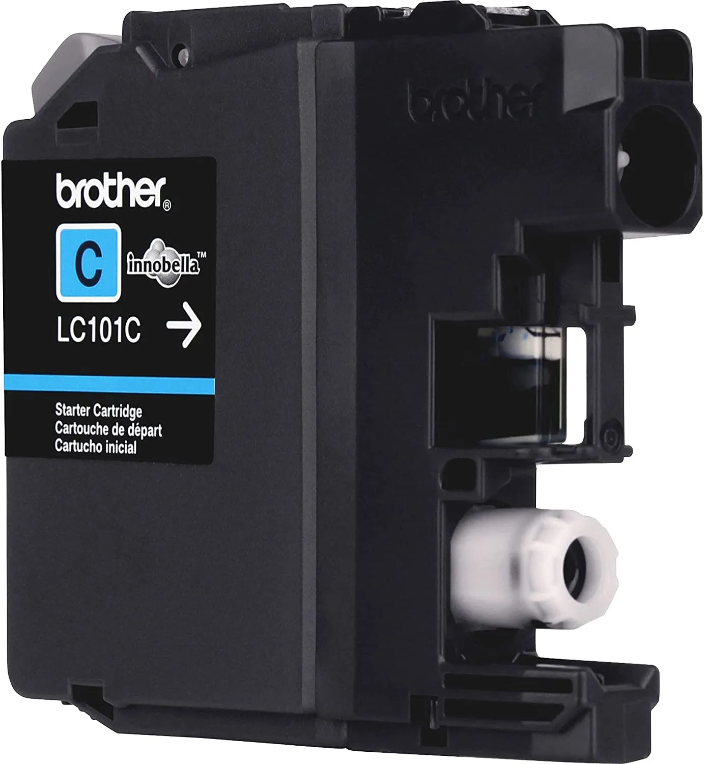 Brother Genuine Standard-Yield Cyan Ink Cartridge, 300 Pages - LC101C