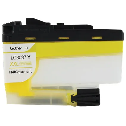 Brother INKvestment Tank Super High-Yield Yellow Ink Cartridge, 1500 Pages - LC3037Y