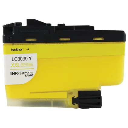 Brother INKvestment Tank Ultra High-yield Yellow Ink Cartridge, 5000 Pages - LC3039Y