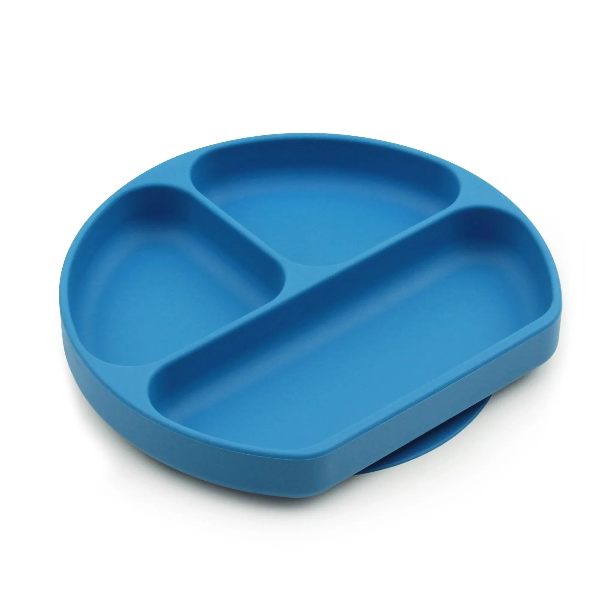 Bumkins Silicone Grip Dish 3 Sections- DARK BLUE