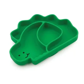 Bumkins Silicone Grip Dish 3 Sections- DINOSAUR