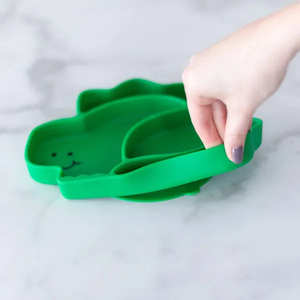 Bumkins Silicone Grip Dish 3 Sections- DINOSAUR