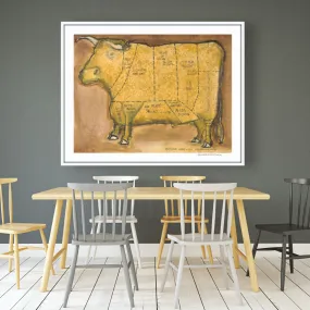 [butcher chart 2018][limited edition print by seth b minkin]