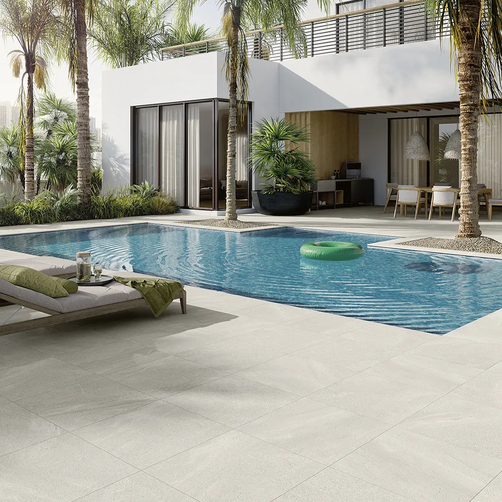 Cape Cod White, 24" x 24" - 2CM Outdoor Porcelain Paver