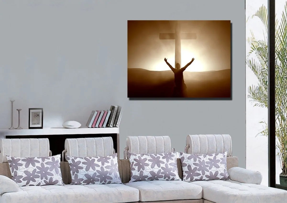 Cast Your Burdens On God - Christian Canvas Wall Art