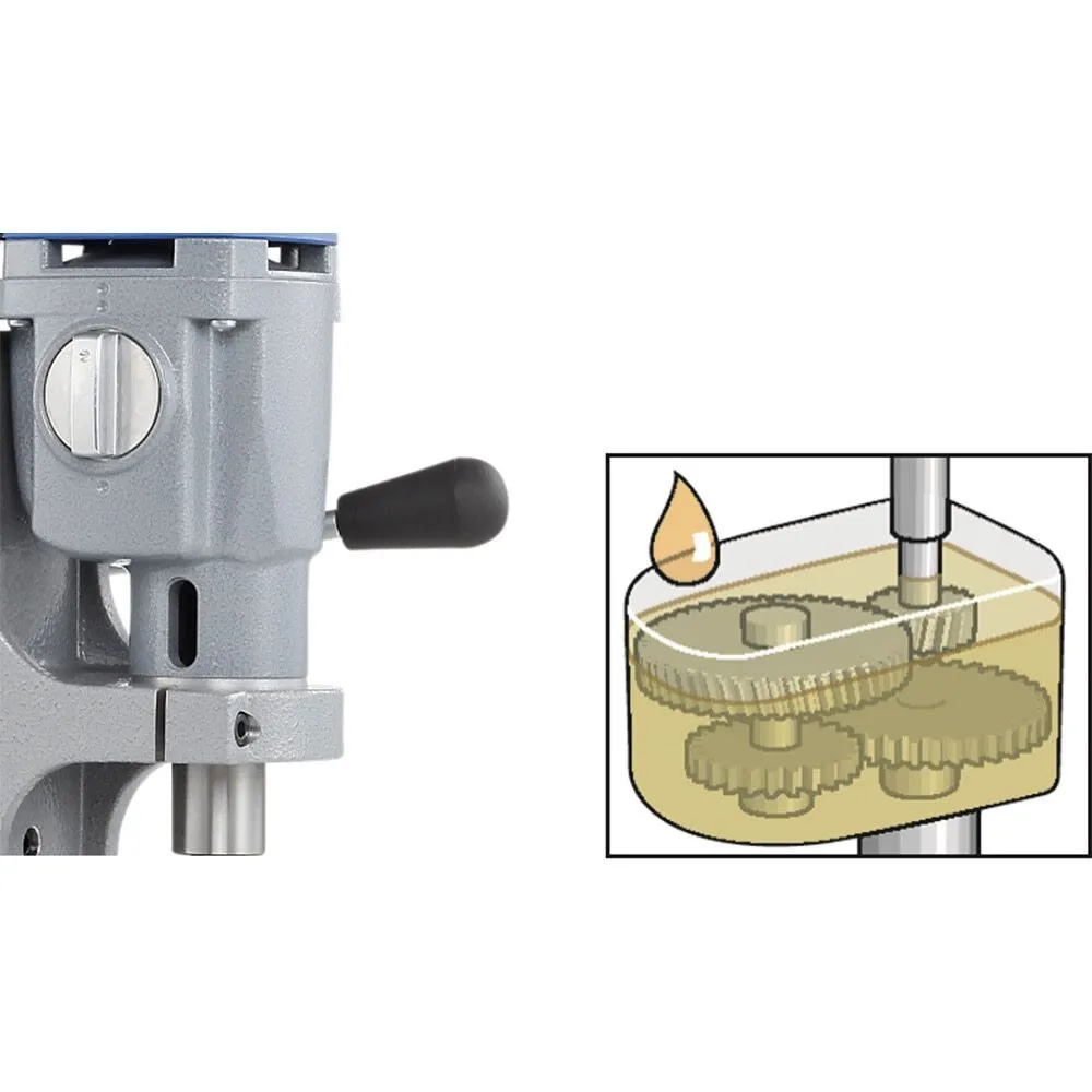 CS Unitec MAB 845 Magnetic Drill with Adjustable Base | 4-1/16" | Variable Speed through 4-Gears, Variable Torque, Power Assist, Reversible Motor, Large Stroke