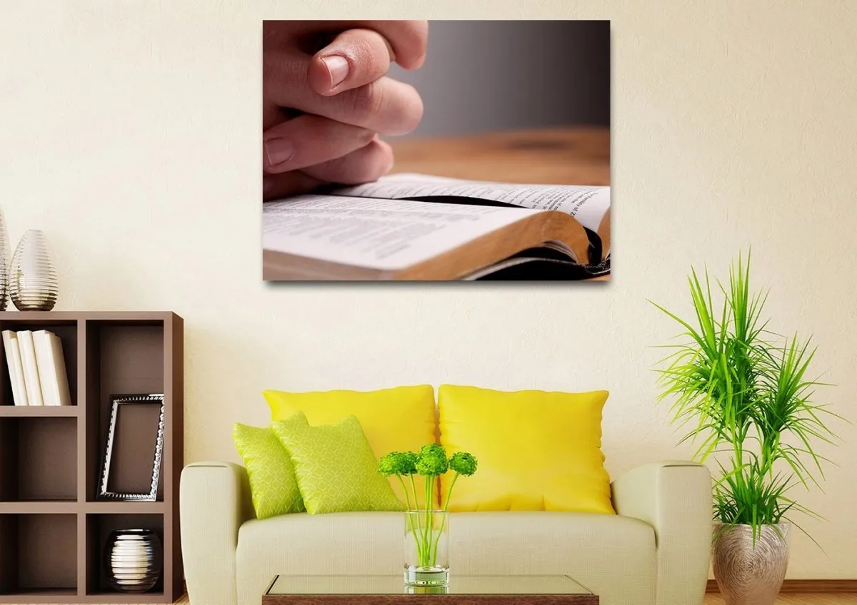 Desk Prayer Wall Art - Christian Canvas Wall Art