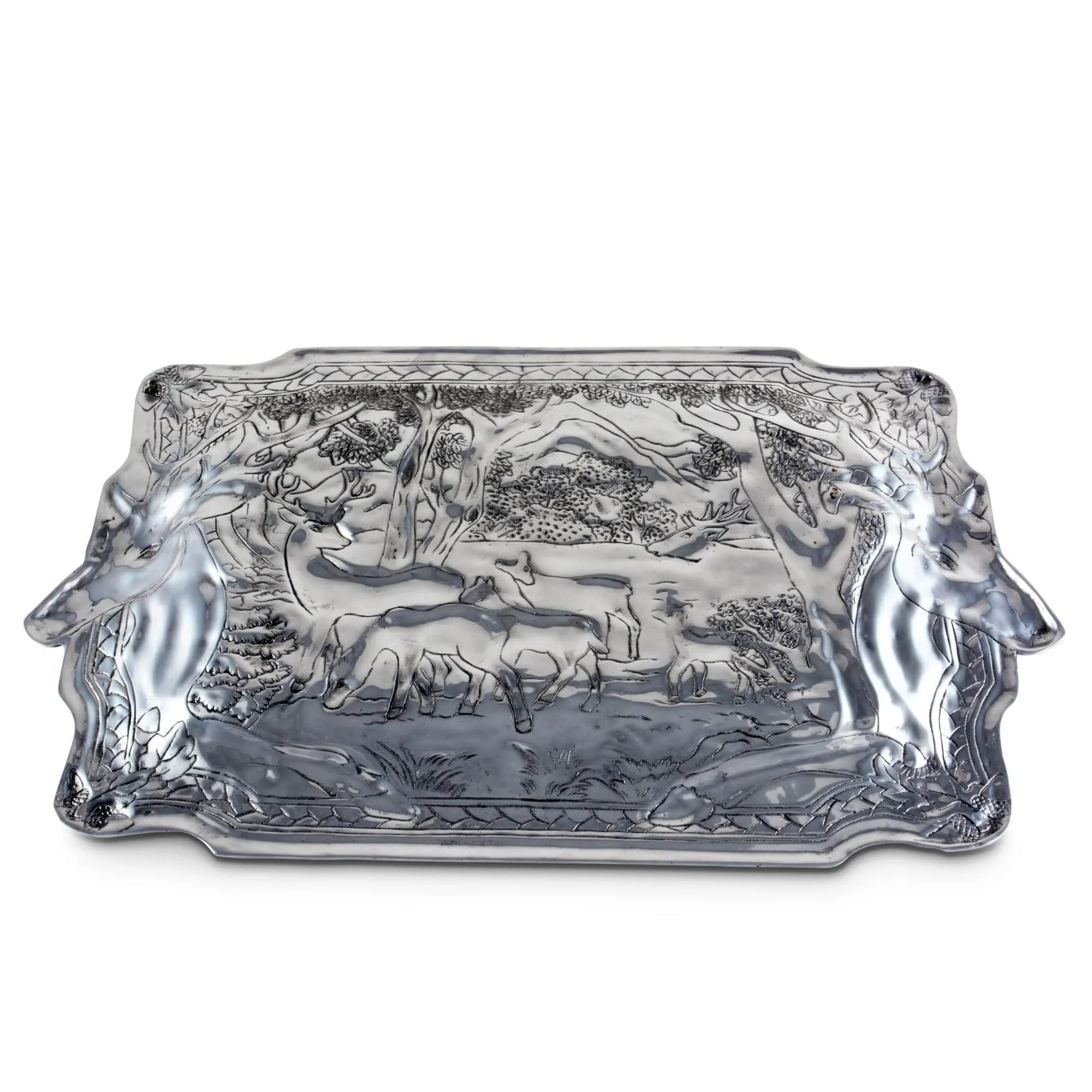 Elk Herd Oblong Tray