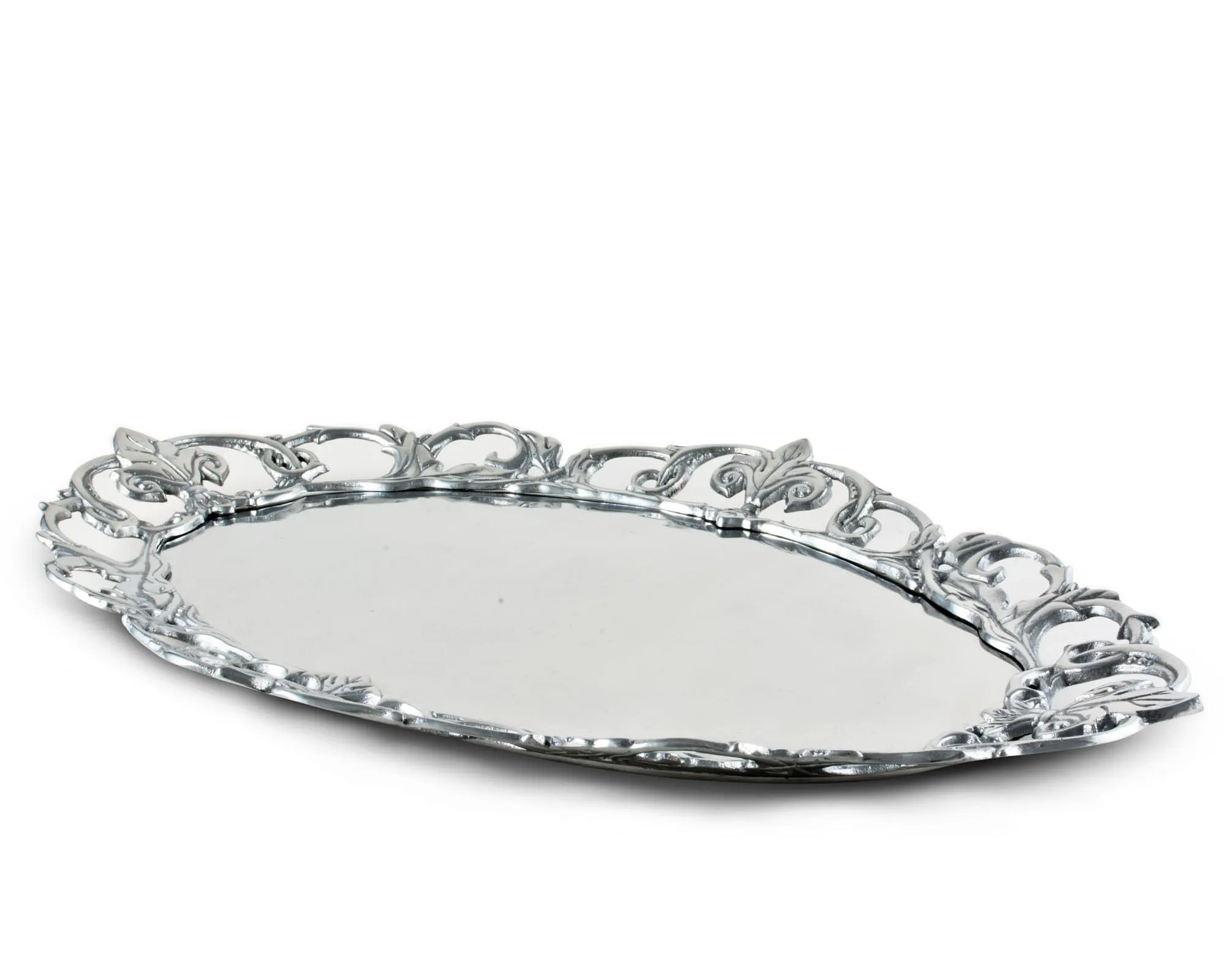 Fleur-De-Lis Oval Serving Tray