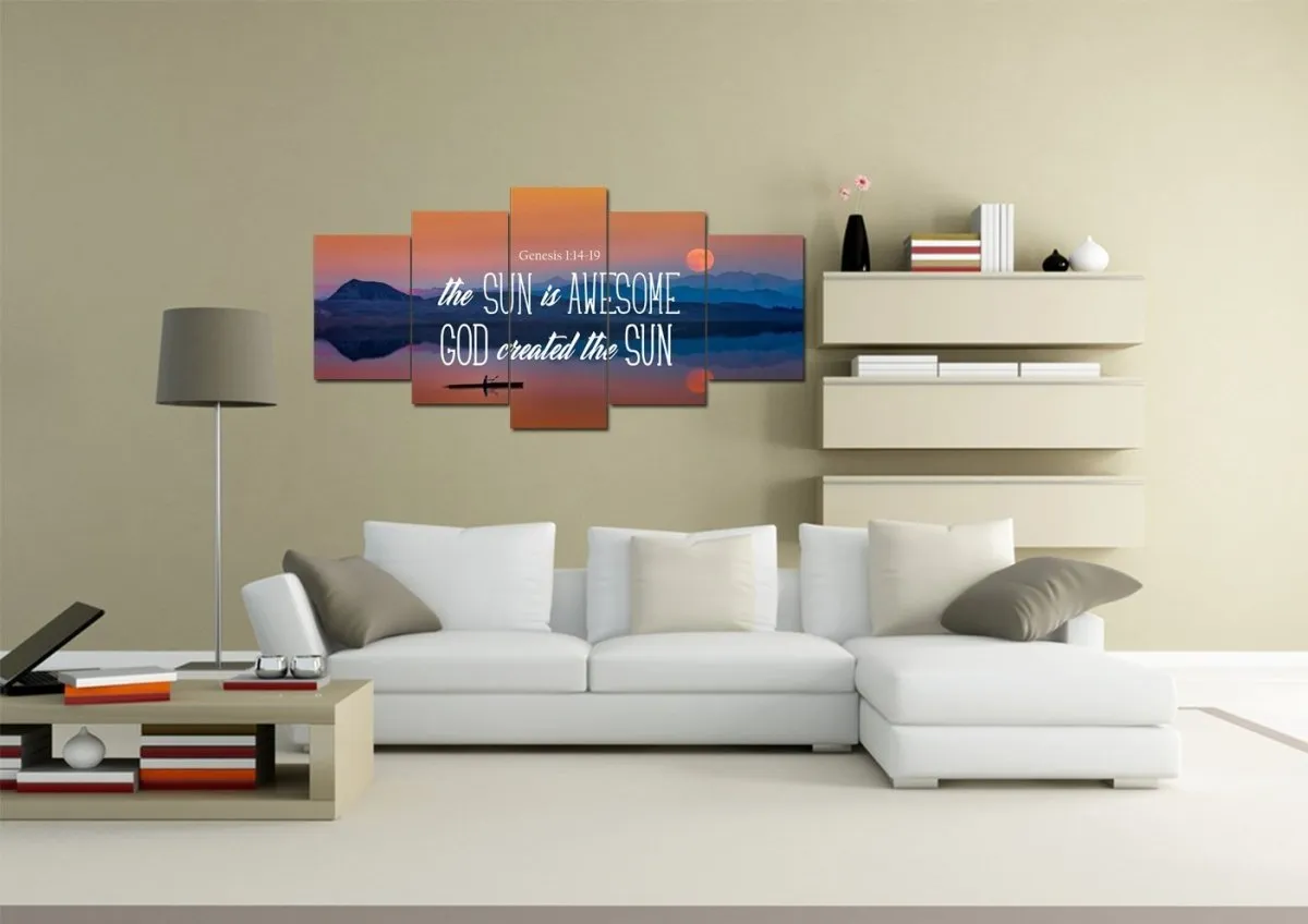 Genesis 114-19 Wall Art Canvas Print - Christian Canvas Wall Art