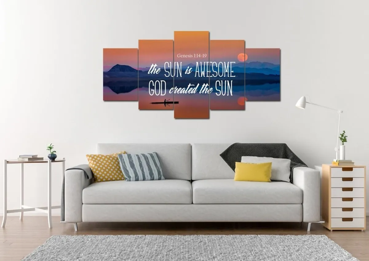 Genesis 114-19 Wall Art Canvas Print - Christian Canvas Wall Art