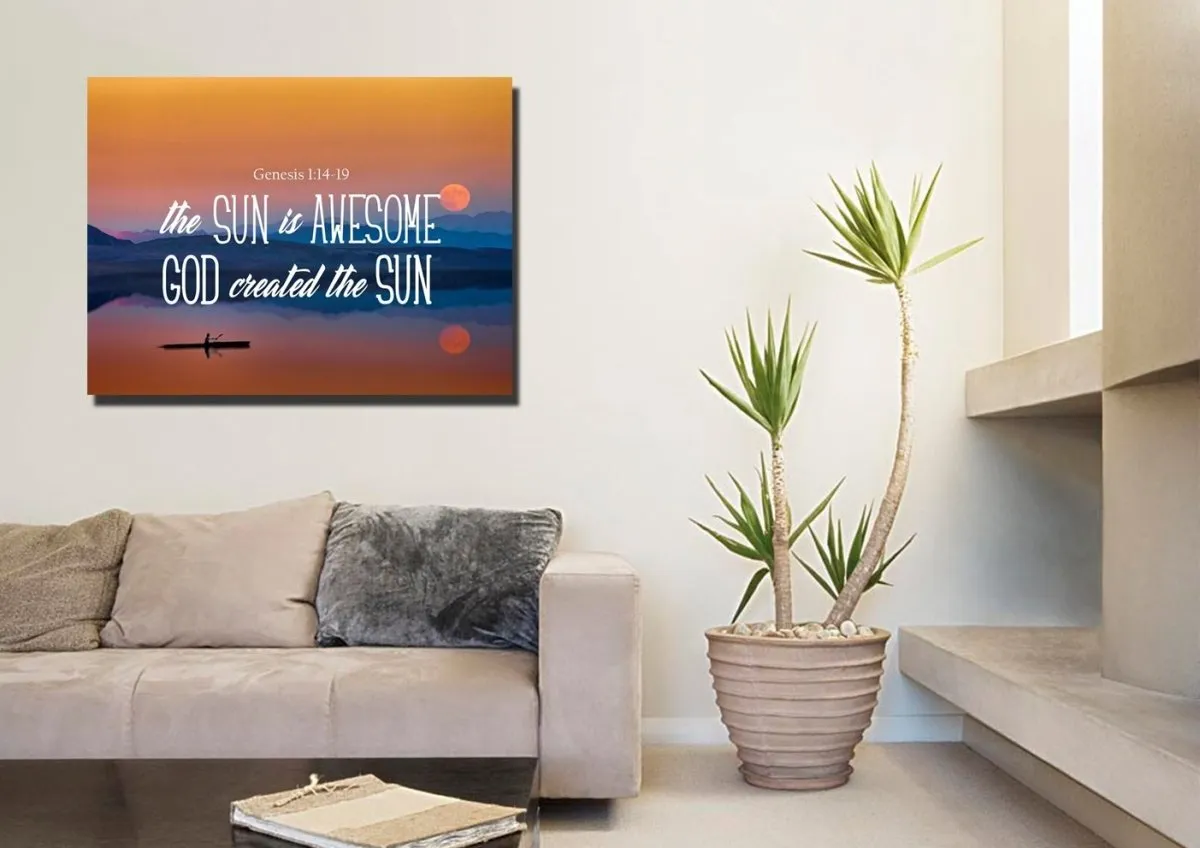 Genesis 114-19 Wall Art Canvas Print - Christian Canvas Wall Art