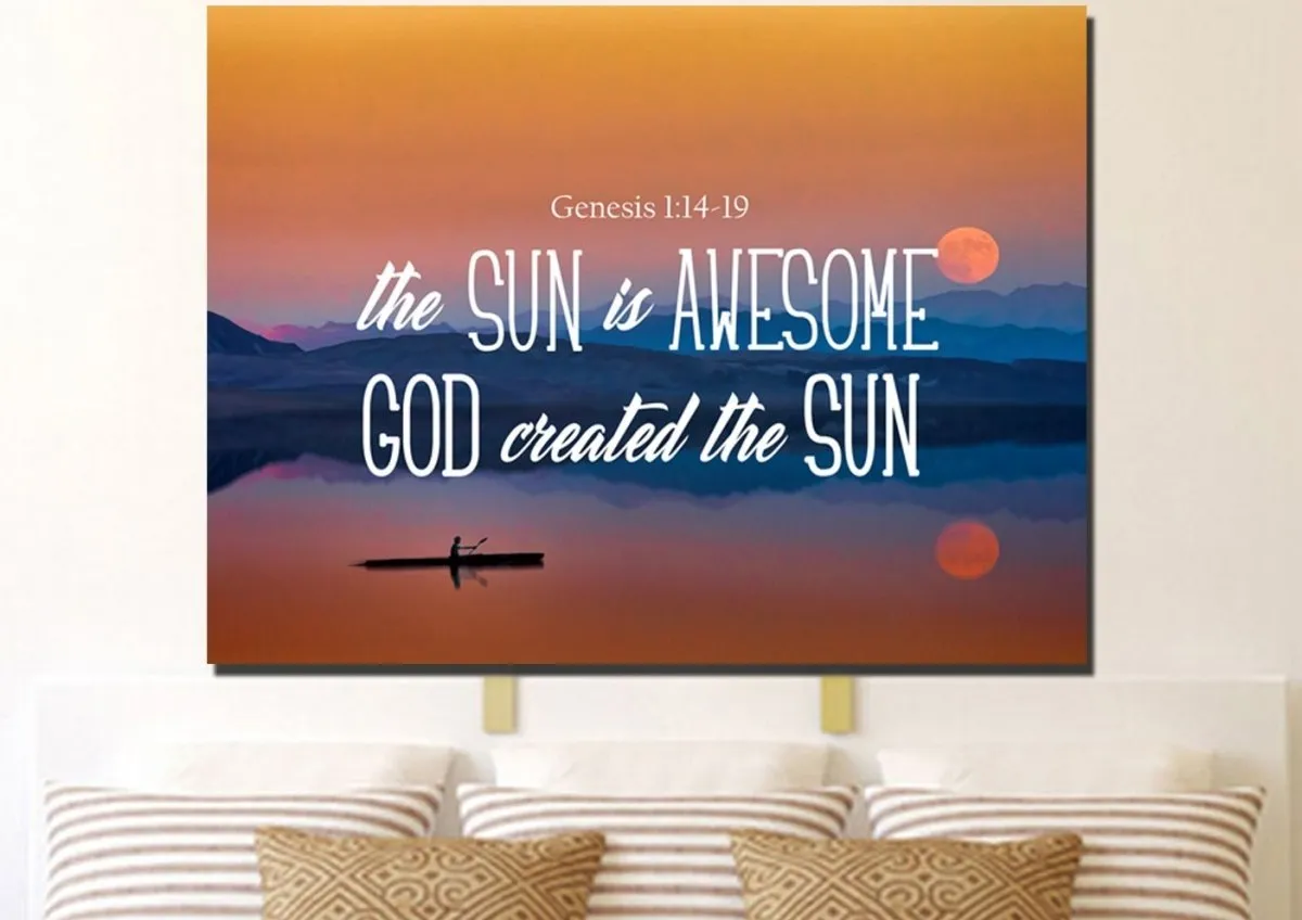 Genesis 114-19 Wall Art Canvas Print - Christian Canvas Wall Art