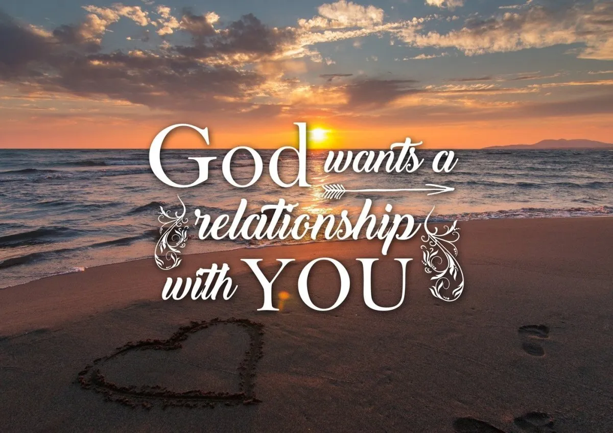 God Wants A Relationship With You Canvas Wall Art Print - Christian Canvas Wall Art