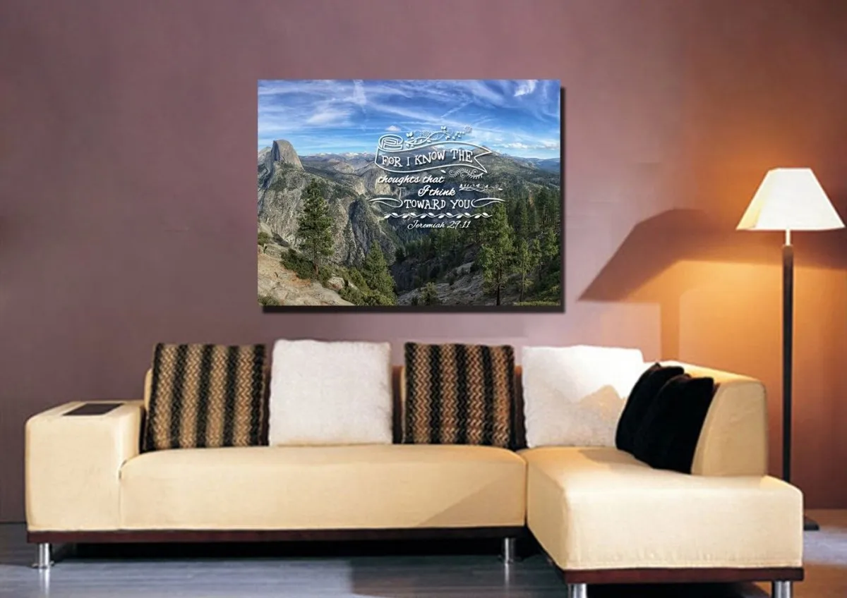 Jeremiah 2911 Kjv #2 Bible Verse Canvas Wall Art - Christian Canvas Wall Art