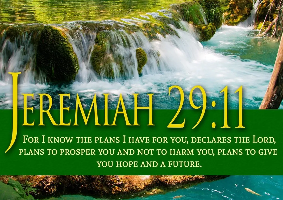 Jeremiah 2911 Niv #11 Bible Verse Canvas Wall Art - Christian Canvas Wall Art