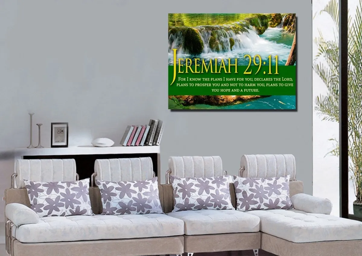 Jeremiah 2911 Niv #11 Bible Verse Canvas Wall Art - Christian Canvas Wall Art