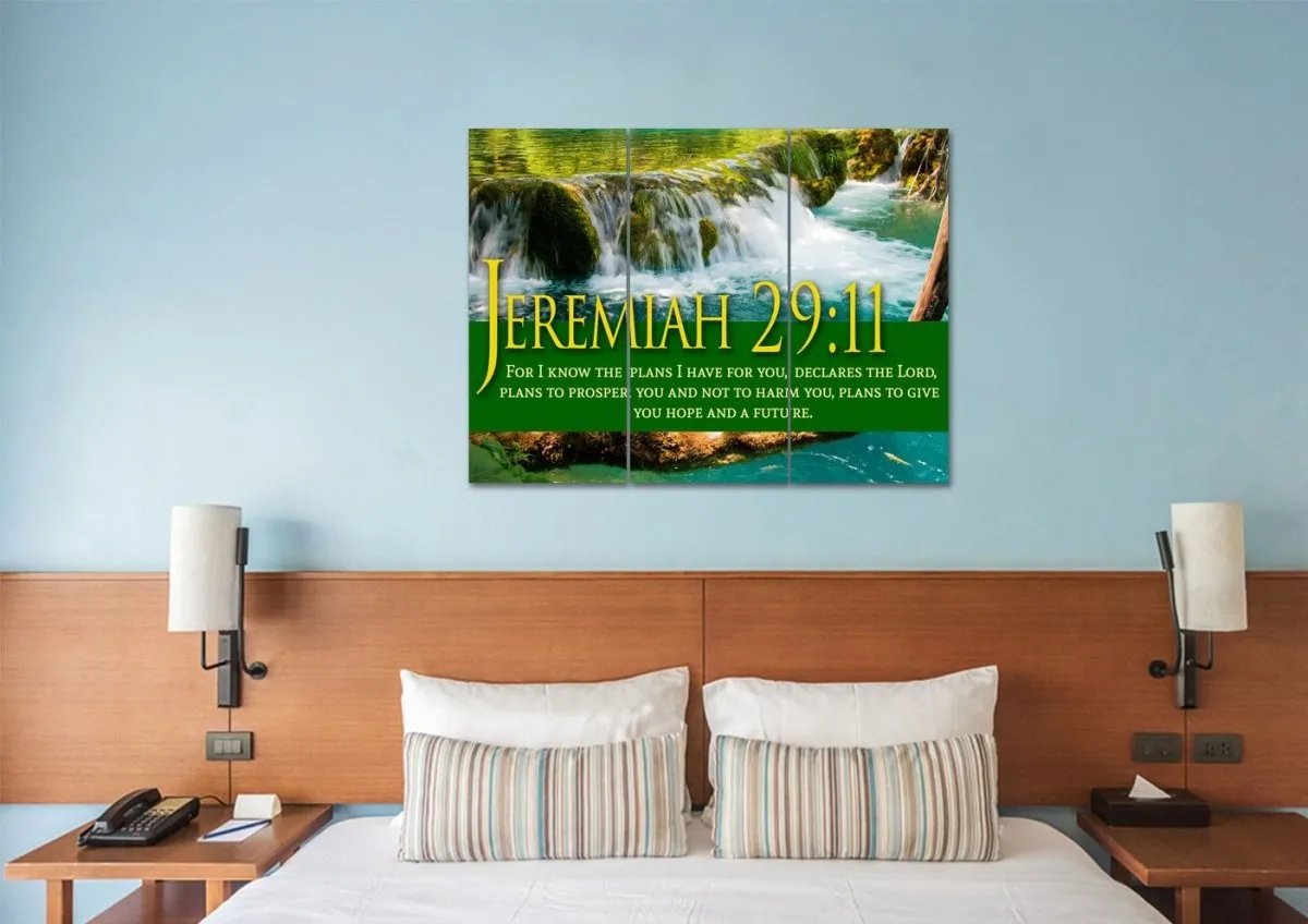 Jeremiah 2911 Niv #11 Bible Verse Canvas Wall Art - Christian Canvas Wall Art